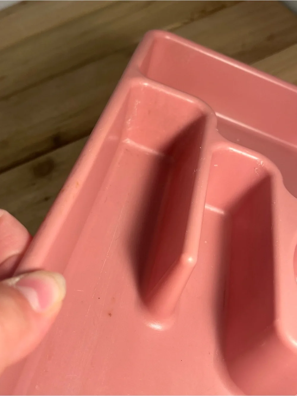 Vintage Rubbermaid Silverware Flatware Utensil Holder Tray 2921 Pink Mauve